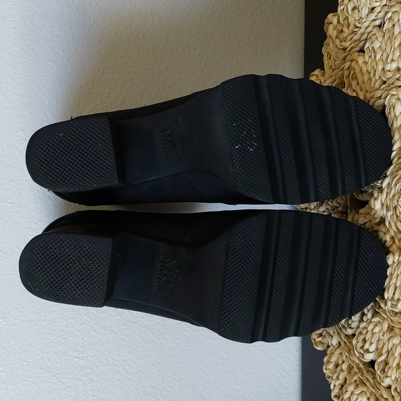 Sorel Addington Strap Block Heel Bootie Black Size 9 - Picture 5 of 10